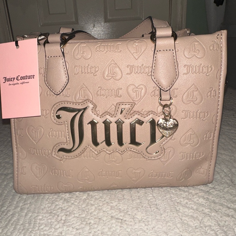Juicy Couture Beige Embossed Satchel👑